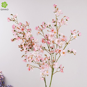 Branches de fleurs de poirier artificielles, 24 branches, fleurs en soie plastique hautement réalistes pour la décoration de mariage et les accessoires de photographie - Product Image 5