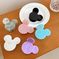 Pinces à cheveux pour queue de cheval en acétate de cellulose, accessoires pour filles, grande taille 8.8cm, Mickey Head