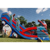 Maison de jeu populaire Spiderman gonflable commerciale maison de rebond gonflable d'eau château sautant videur d'espace enfants