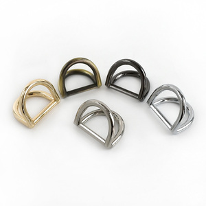 Meetee BF002 18mm Double D Hanging Buckle Hardware <strong>Accessories</strong> <strong>Bags</strong> Chain Strap Connection Clasp Hook for <strong>Bag</strong> D Ring Buckles - Product Image 3