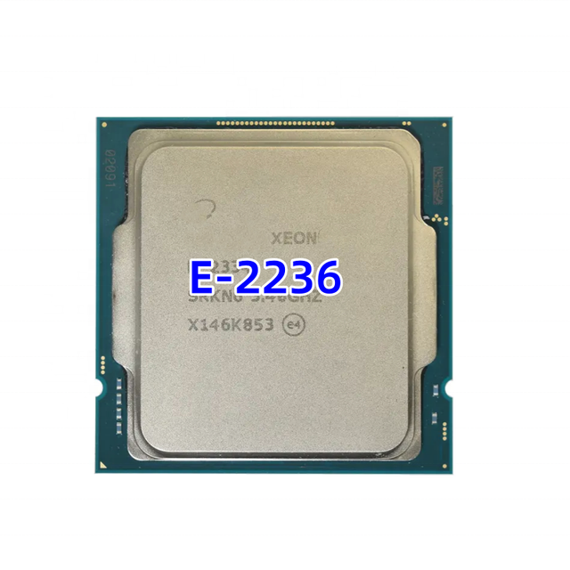 Cheap Processor Server CPU Xeon E-2236 6 Cores 18C 80W 12 Nanometers 3.4GHz 2666MHz Cpus