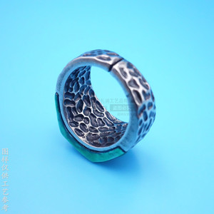 Men's Geometric Ring Brass Enamel Inlay <b>Cat</b> Eye Stone Fashion Jewelry <b>Gift</b> - Product Image 3