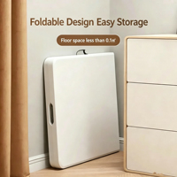 Table longue pliable en plastique Moon de 4 pieds, résistante aux intempéries, multi-usages pour la maison et l'usage commercial