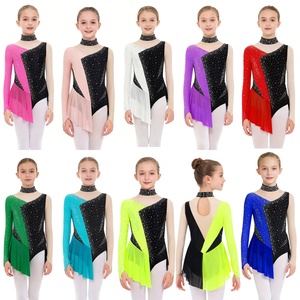 6-16 enfants filles justaucorps body robe pour gymnastique glace patinage artistique Ballet danse Costumes Performance Designer vêtements - Product Image 1