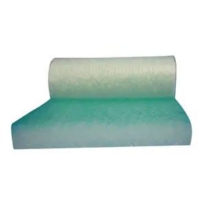 Fiberglass filter media rolls and pads for paint booth floor filter fiberglass filter