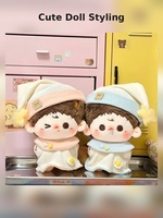 Vêtements de poupée personnalisés OEM ODM, combinaison de pyjama douce pour poupées en peluche de 10 cm, vente en gros en usine