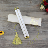 Estampage à chaud bricolage artisanat feuille texte luxe perle papier défilement Premium Invitations de mariage ange croix gland cartes Invitations
