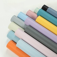 Papier peint auto-adhésif à texture lin, autocollants muraux en PVC colorés Morandi macaron pour salon et chambre à coucher