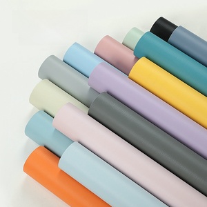 Carta da parati autoadesiva con texture in lino, adesivi murali in PVC colorati stile Morandi per <span class=keywords><strong>soggiorno</strong></span> e camera da letto - Product Image 2