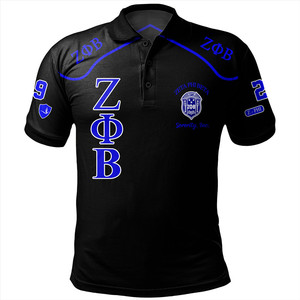 Dropshipping Products 2024 French Zeta Phi Beta Polo Shirt Haute Qualité Vente en gros Hommes Casual Golf Shirt Custom Logo Male Tee - Product Image 1