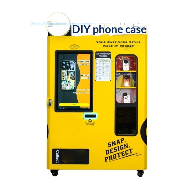 DIY Phone Case Printing Vending Machine Coin Operated Custom Print Kiosk Shopping Mall Commercial Family Entertainment Center