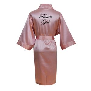 Robe de Spa en Satin et soie pour fille, motif floral personnalisé coloré - Product Image 3