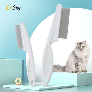 SinSky Pet Fournisseur Chien Chat Brosse À Puces Enlever Efficacement Flottant Cheveux En Acier Inoxydable <span class=keywords><strong>Poux</strong></span> Peigne Pet Puces Peigne <span class=keywords><strong>Poux</strong></span> Brosses - Product Image 1