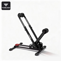 Support de stationnement portable TOSUOD pour vélos – Barres parallèles pliables pour VTT et vélos de route – Présentoir et support d'atelier