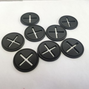 Juke Plastics Factory PVC Headphone Jack Cover 2.5cm Black Round <b>Cable</b> Hole Plug For Clothing And Home Textiles - Product Image 2