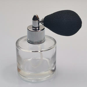 50ml 100ml a forma di palla rosa trasparente e grigio spray in vetro vuoto vecchie bottiglie di profumo Vintage Airbag in vendita - Product Image 6