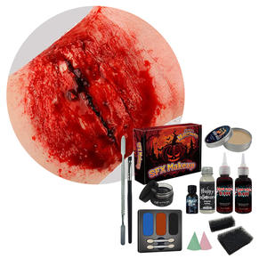 KHY <span class=keywords><strong>Film</strong></span> Outils de maquillage Kit de peinture pour <span class=keywords><strong>le</strong></span> visage d'Halloween pour effets spéciaux Cire de cicatrice multi-modélisation avec maquillage Sfx <span class=keywords><strong>en</strong></span> acier inoxydable - Product Image 1