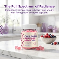 Gummies de collagène Qbioflex Factory Direct avec vitamines et biotine pour les cheveux, la peau et les ongles, pour femmes