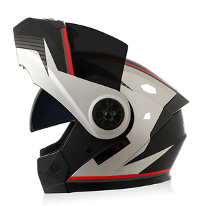 Casco de Motocicleta de Alta Calidad con Sistema de Frenos Antibloqueo, Diseño de Puntos, Doble Lente, <span class=keywords><strong>Dos</strong></span> Formas en Uno - Product Image 5