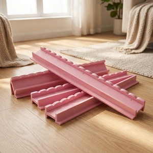 Supports de Mahjong en Bois Personnalisables Couleur Vintage avec Poussoirs, Supports de Tuiles en Bois Massif à Bord Festonné, Lot de 4 pour Jeu de Mahjong Américain - Product Image 3