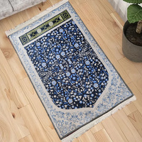 Tapis de prière islamique en velours, portable, rembourré, antidérapant, vente directe d'usine, vente en gros