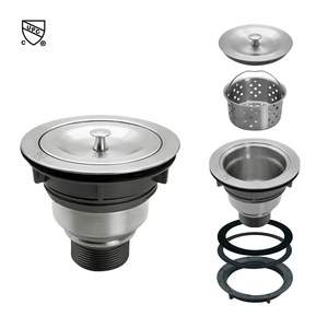 American Style Kitchen Sink <b>Drain</b> With Stainless Steel Filter And Lid For Undermount Installation - Product Image 1