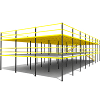 Étagères de mezzanine en acier sur mesure, étagères de mezzanine pour le stockage de marchandises en boîtes et de pièces détachées