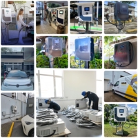 Nuevo Cargador para Vehículos Eléctricos Penoda de 40KW CC, Estación de Carga Rápida Comercial Pública CCS2/GBT con Sistema de Pago OCPP1.6