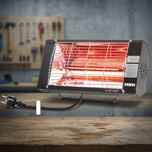 Calefactor Eléctrico FERVI, Radiador Infrarrojo R609, 1300W, 230V - Product Image 2