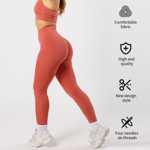 مخصص OEM ODM الملابس المؤخرة رفع طماق اليوغا شكل V ips النساء تجريب طماق اليوغا - Product Image 2