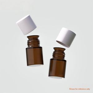 Flacon en verre ambré de 15 ml à embout cloche pour arômes et parfums avec bouchon en résine phénolique - Product Image 1