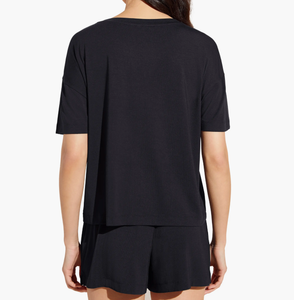 Vêtements de nuit en gros pour femmes : Ensemble pyjama 2 pièces confortable et uni avec chemise à manches courtes et <span class=keywords><strong>shorty</strong></span>, idéal pour la détente et les mamans. - Product Image 2