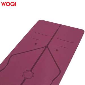 Esterilla de yoga Woqi de 6 mm de grosor, antideslizante, color rojo oscuro, rectangular, para ejercicios de fitness, gimnasio en casa, danza y entrenamiento. - Product Image 3