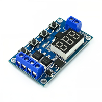 Relais temporisé numérique à double MOS LED DC 5V-36V 12V 24V avec déclencheur de cycle, interrupteur de temporisation, carte de contrôle de synchronisation avec boîtier