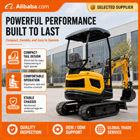 Nouveau modèle 2026 Mini-excavatrice de 1,3 tonne Livraison gratuite Moteur Kubota Yanmar Micro-pelle avec lame de bulldozer CE EPA