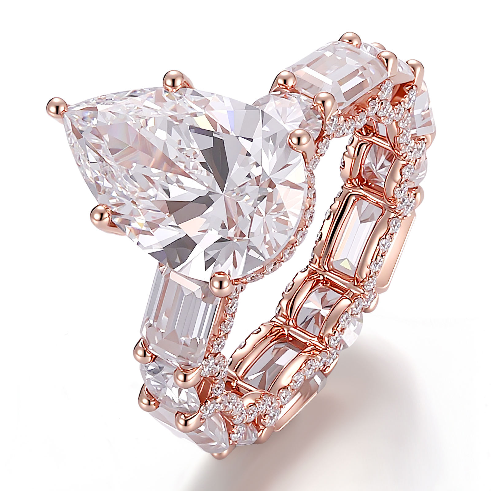 แหวนเพชรแล็บทองคำแท้ 18K