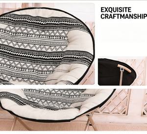 Adjustable Linen Camping Moon <strong>Chair</strong> with Footrest for Ultimate Reclining Experience Outdoor - Product Image 5