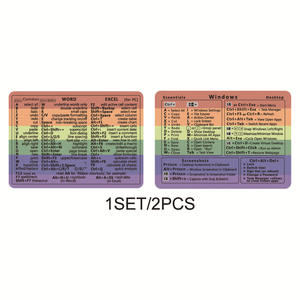 ชุดสติกเกอร์ติดหน้าต่าง/คำทางลัดแบบมีกาวในตัวสำหรับตกแต่งสติกเกอร์ปลายแป้นพิมพ์อ้างอิงสำหรับแล็ปท็อป - Product Image 6