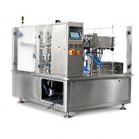 Machine d'emballage de sacs préformés à écran tactile facile à utiliser, emballage automatique de sachets rotatifs pour les petites entreprises en démarrage