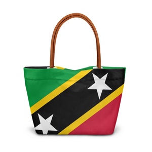 Borsa a Tracolla Casual da Donna in Poliestere, con Motivo Artistico Accattivante di Saint Kitts e Nevis per Uso Quotidiano - Product Image 1