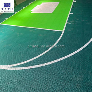 Campo Multideportivo al aire libre de 30x60 pies con cancha de baloncesto y línea de tenis para deportes en el patio trasero del hogar - Product Image 6