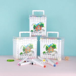 ชุดปากกามาร์กเกอร์สีชุดปากกาพู่กันวาดลายการ์ตูนอุปกรณ์ศิลปะเครื่องเขียนอุปกรณ์การเรียน - Product Image 1