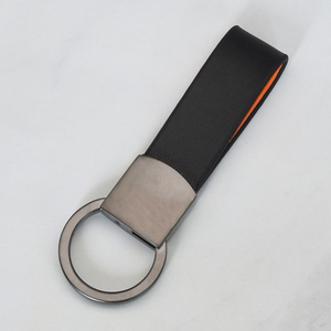 Tùy chỉnh PU da kim loại Keyring mô hình hiện tại in Laser Cá Nhân Logo Keychain xe Keychain cho món quà - Product Image 5