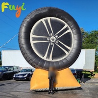 Hot Sale Custom Outdoor Advertising Inflatable Tire Tyre Banner Sign Billboard Inflatable Tire Model
