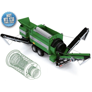 Macchina per setaccio di pietra piccola per Compost a tamburo rotante con schermo a tamburo con cuscinetto - Product Image 1