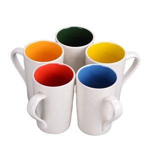 eramic Coffee Mug Tea Cup for Office and Home White Ceramic Sublimation Coffee Mug with Mix Colors Inside - Product Image 1