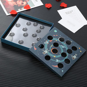 Boîtes d'emballage <span class=keywords><strong>de</strong></span> luxe carrées <span class=keywords><strong>pour</strong></span> chocolats, personnalisables avec votre LOGO, <span class=keywords><strong>pour</strong></span> bonbons au chocolat, avec inserts en plastique et impression sur carton quadrillé - Product Image 2