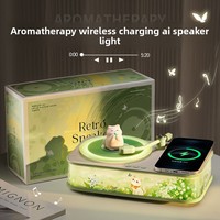 Cadeau de Noël et d'anniversaire pour filles - Haut-parleur Bluetooth en jade tendance, aromathérapie, charge sans fil, audio haut de gamme, modèle A0702008