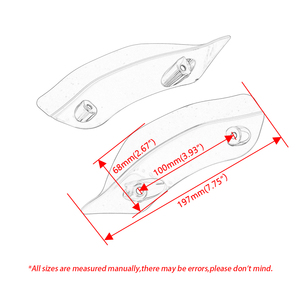 Déflecteurs d'air pour carénage supérieur de moto, compatibles avec Harley Davidson Road Glide FLTRX 2015 2016 2017 2018 2019 <span class=keywords><strong>2020</strong></span> - Product Image 2