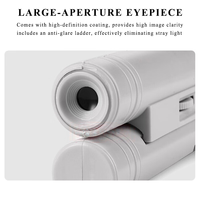 Moniteur de fissures de béton portable 40/80/100X, mini lampe LED de poche, lentille optique pliable à fort grossissement, IP55